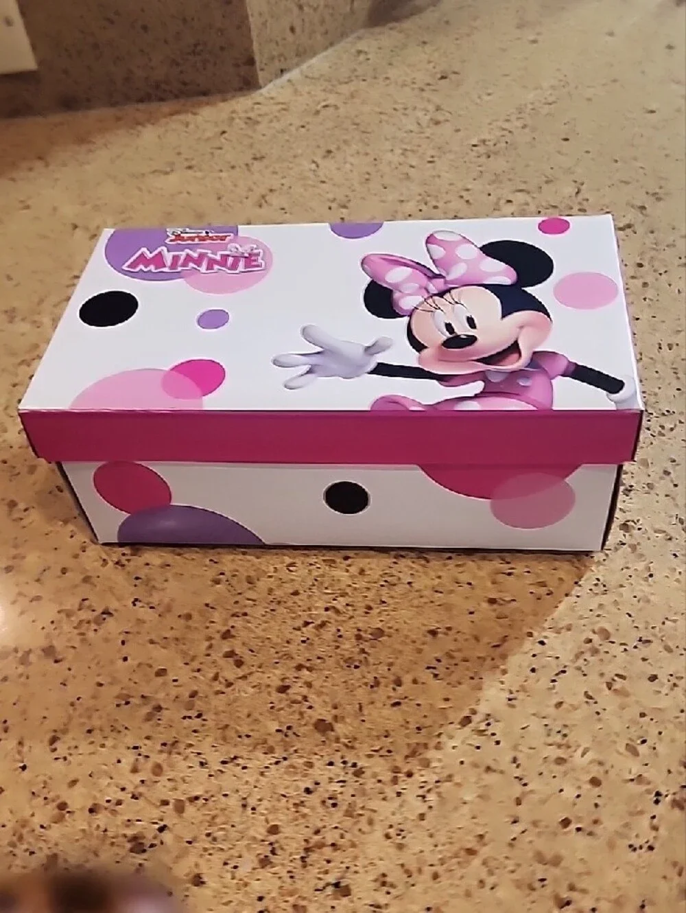 Disney Pink Minnie Mouse Glitter Bow Mary Jane Shoes for Kids NEW IN BOX SIZE-12